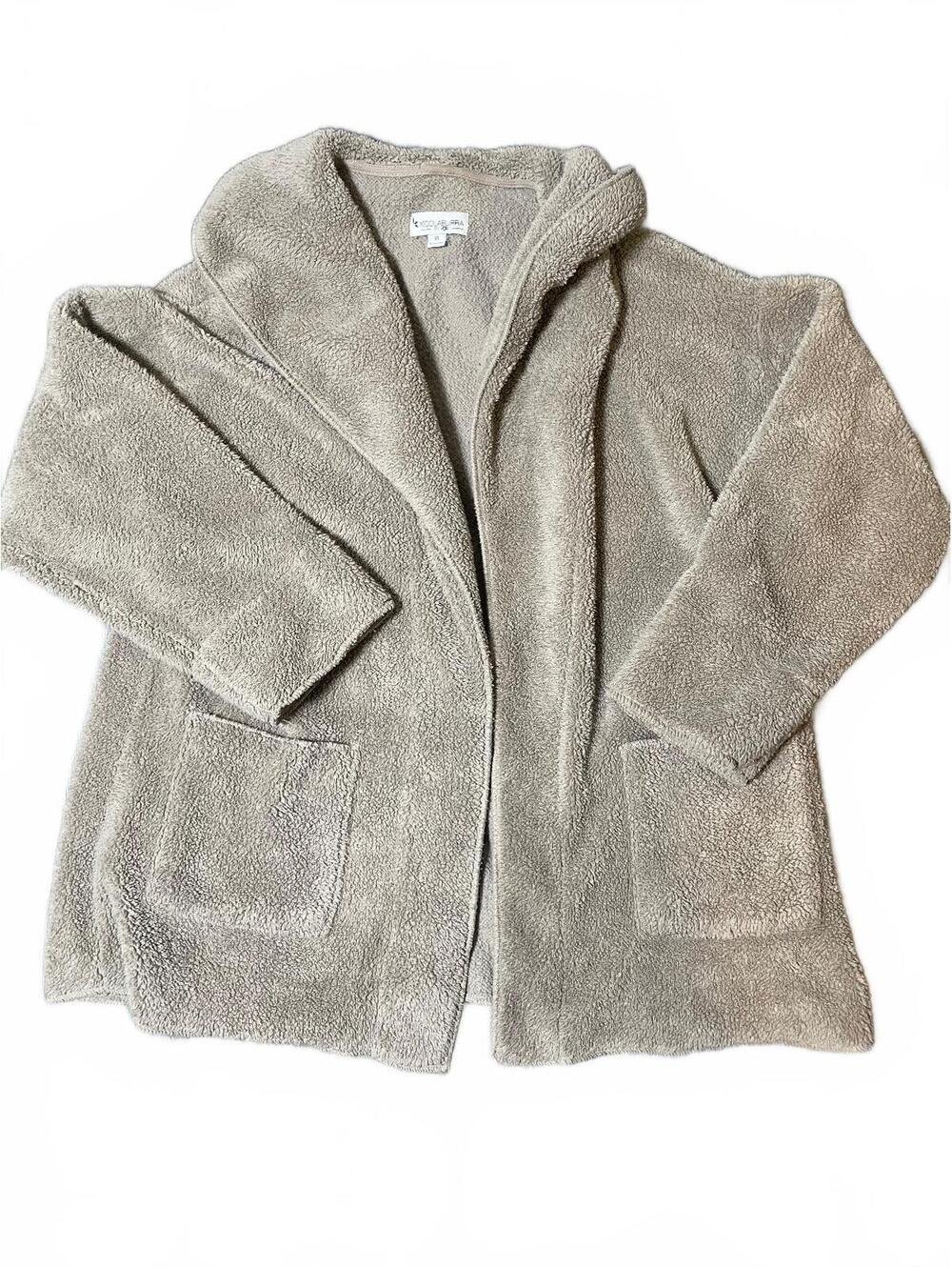 Kookaburra by UGG Tan/Camal Sherpa Cardigan Hoodie EUC Size XL- 105